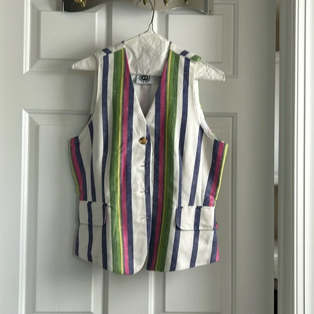 Vintage linen vest - Picture 1 of 3